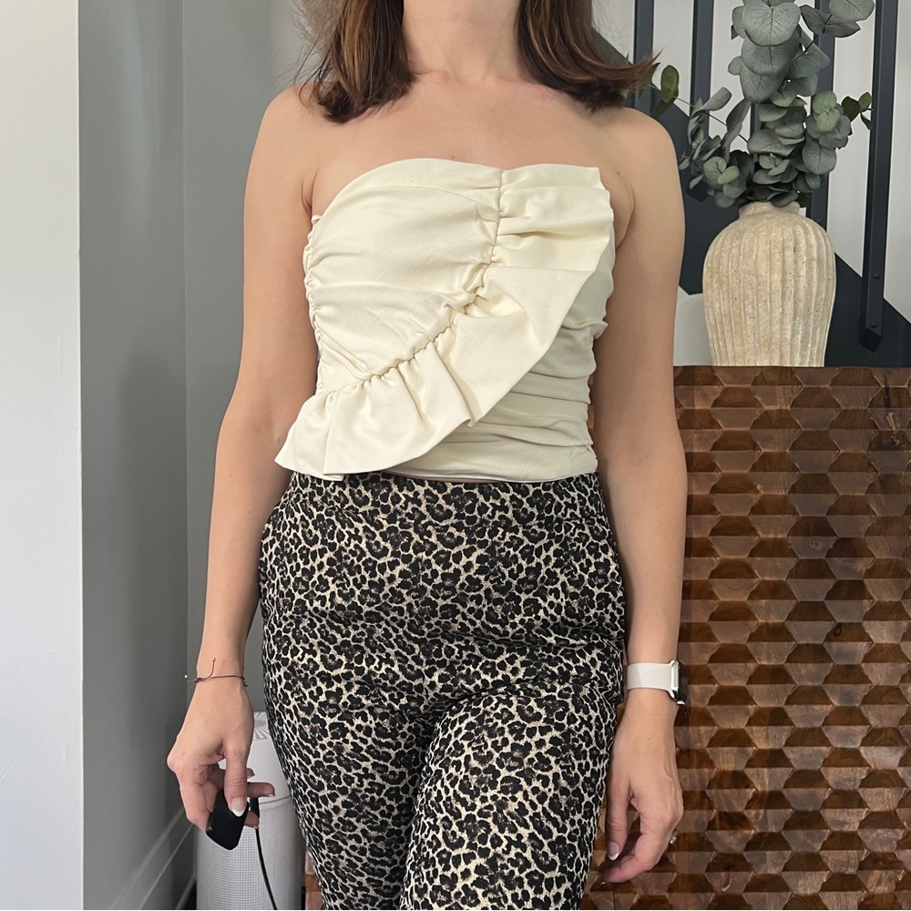 Sezane Nelsia Blouse Écru. - Size 34